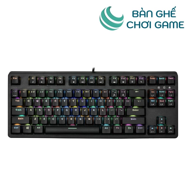 [Mã 254ELSALE giảm 7% đơn 300K] Bàn phím cơ E-Dra EK387 RGB / Rainbow TKL Huano Type C (Blue / Brown/ Red Switch)