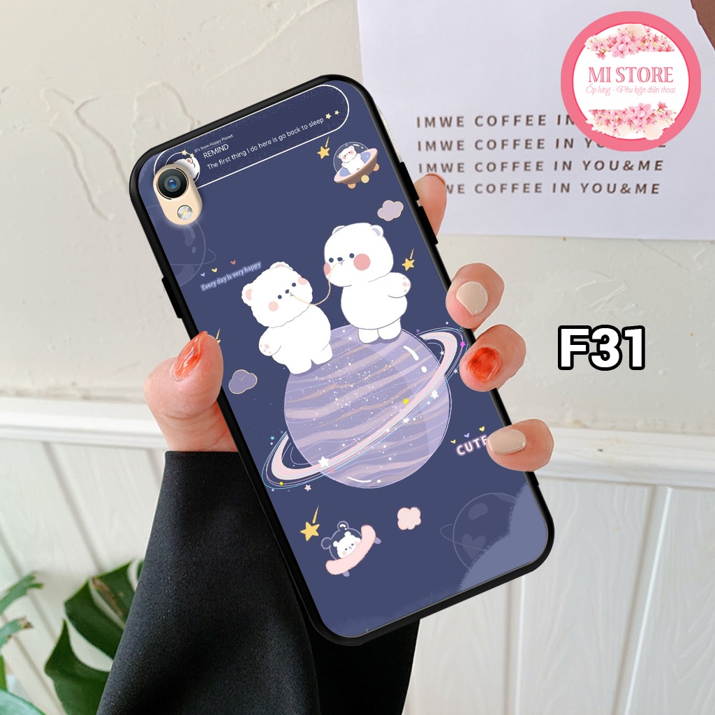 Ốp điện thoại OPPO A37/ F1/ F1 PLUS - Ốp lưng OPPO in hình gấu xinh, phi hành gia cute