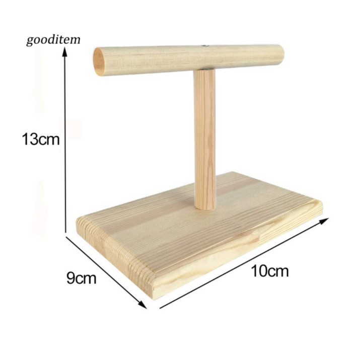 Bệ/Cầu đứng bằng gỗ dành cho chim vẹt