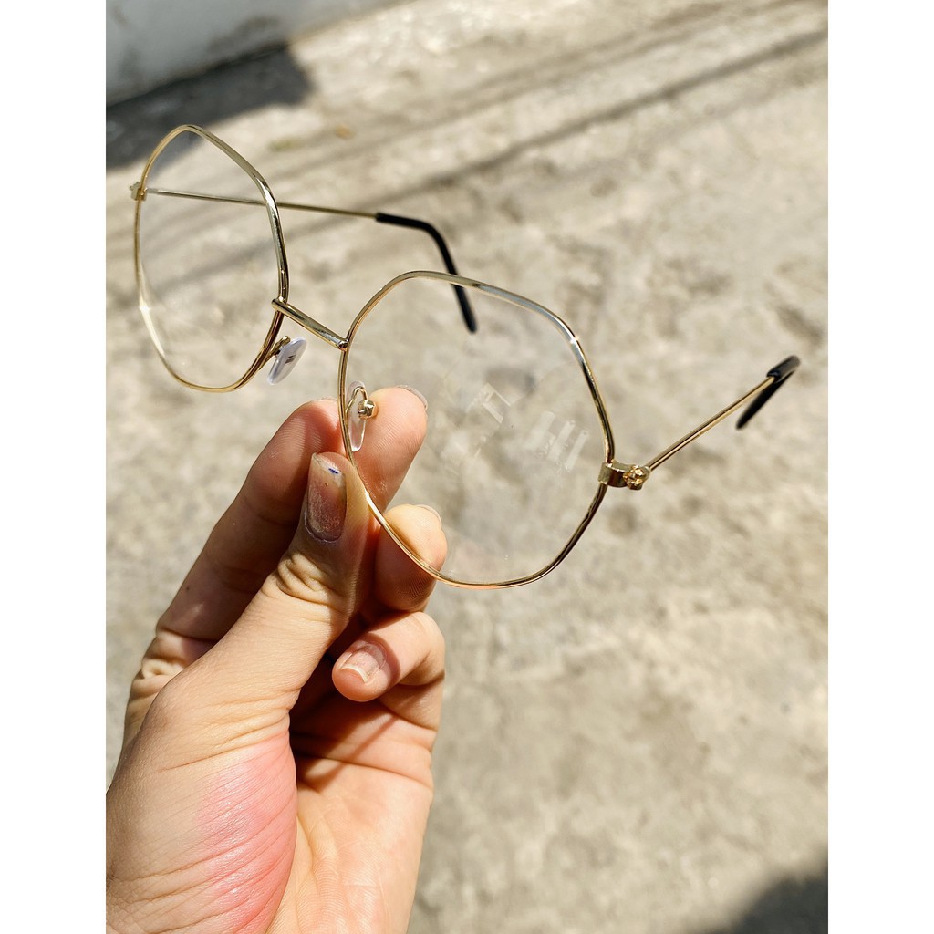 Kính giả cận ♥️FREESHIP♥️ Mắt kính giả cận LỤC GIÁC 7007 gọng tăm siêu hot | BigBuy360 - bigbuy360.vn