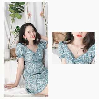 Đầm hoa đắp chéo bèo chân
