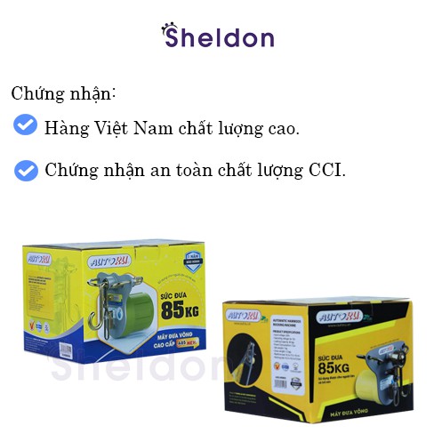 [Bảo hành 1 đổi 1] Máy đưa võng tự động cao cấp cho em bé autoru sức đưa 85kg (thích hợp với các loại võng xếp hiện nay)