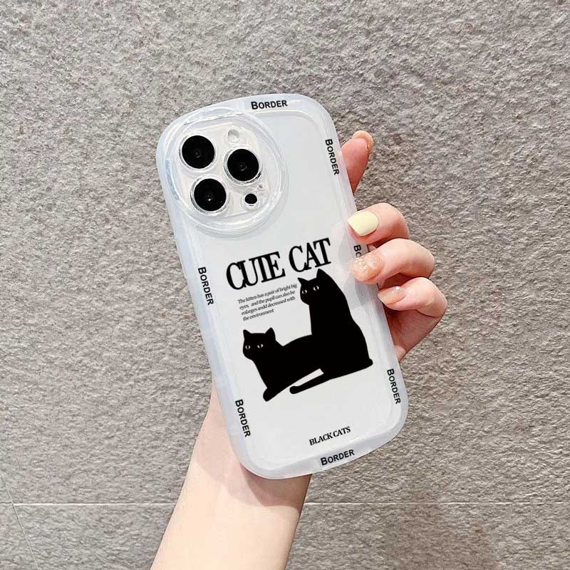Ốp Điện Thoại Hình Mèo Đen Cho Realme 10 C33 C35 C21Y C25Y 5 5i 6i C3 RealmeC11 C11 2021 C25 C15 C12 C2 Realme Narzo 50A Prime
