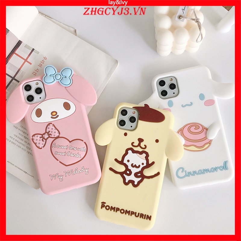 Ốp Điện Thoại Silicone IMD Mềm Họa Tiết Cún Melody Hoạt Hình Đáng Yêu Cho IPhone 7/8 Plus XS XR XSmax 11/12/13 Pro Max