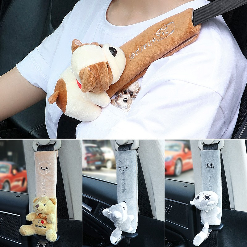 Car Safety Seat Belt Cover Fashion Cartoon Anime Car Seat Belt Encasement Suitable for Adults and Children