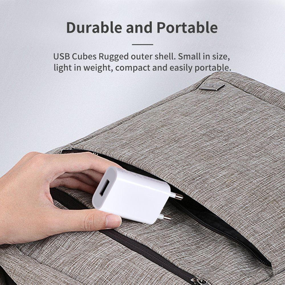 Củ Sạc Điện Thoại Mini Chuyển Đổi Phích Cắm EU Tiện Dụng Mang Theo Du Lịch