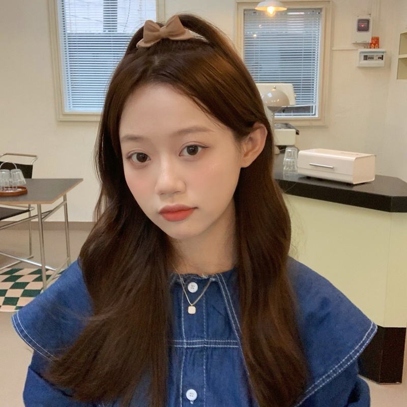 Dây buộc tóc co giãn phối nơ phong cách đáng yêu cho nữ