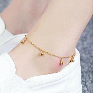 Lắc chân titan chuông phong cách Hàn Quốc