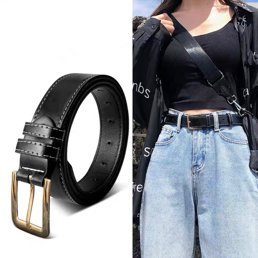 THẮT LƯNG NAM NỮ DA ĐẸP UNISEX Cài Vuông chữ nhật TL009