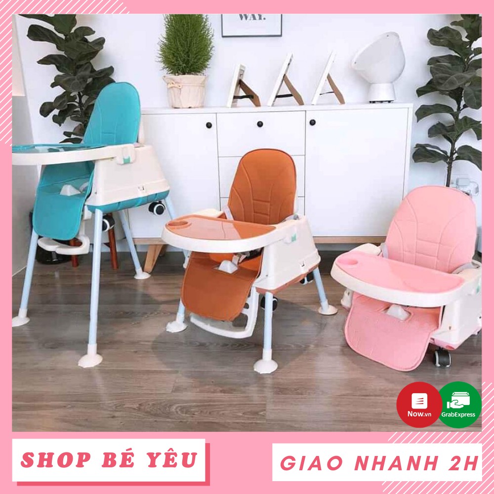 Ghế ăn cho bé 🌸 𝑭𝒓𝒆𝒆𝒔𝒉𝒊𝒑 🌸 Ghế tập ăn Hanbei + đệm + bánh xe (CHÍNH HÃNG-BẢO HÀNH 1 NĂM)