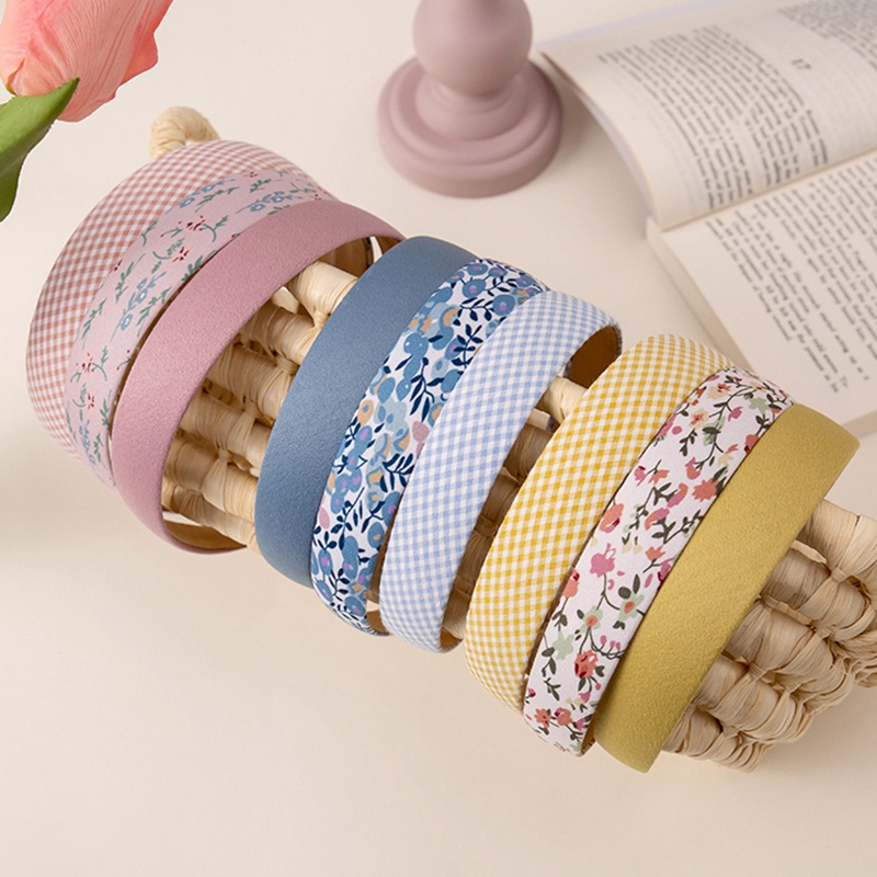 Băng đô vải cài tóc họa tiết hoa xinh xắn cho Nữ