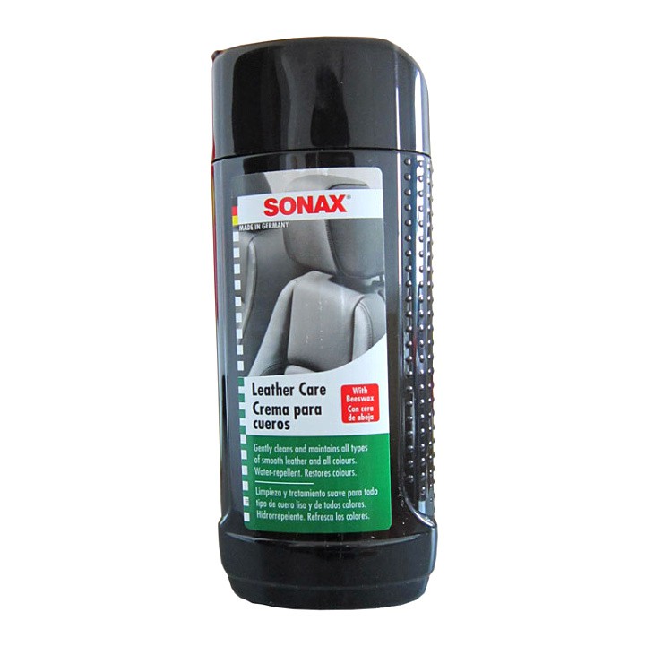 Sonax - Kem bảo dưỡng ghế da, bảo vệ da Sonax 291141- 250ml, chăm sóc nội thất xe chuyên nghiệp