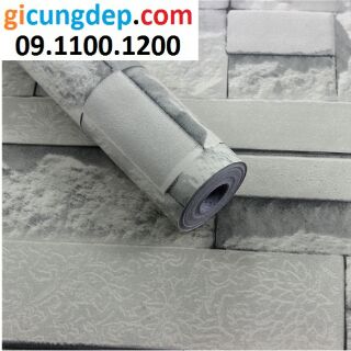 Giấy dán tường giả gạch 3D