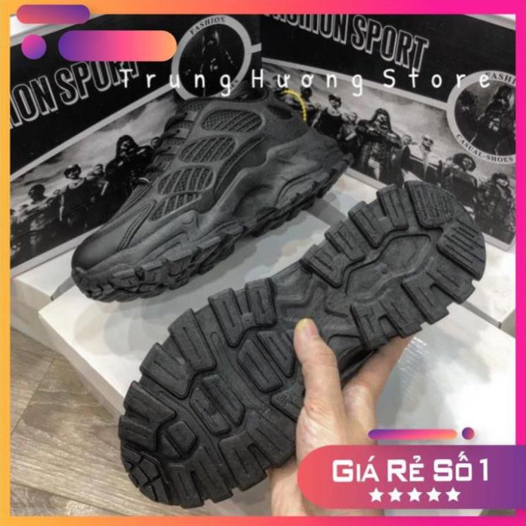 [Sale 3/3] Giày Nam Thể Thao Cao Cấp ⚡️𝐂𝐇𝐈́𝐍𝐇 𝐇𝐀̃𝐍𝐆⚡️ Trung Hương Fashion Sport Black B74 Sale 11 -op1 ' ' ! 🍒