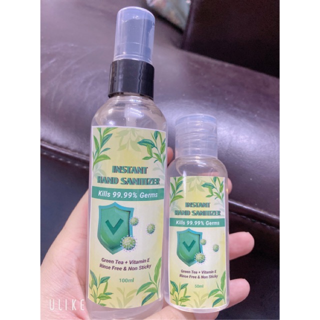 Nước Rửa Tay Khô Trà Xanh diệt 99,9% vi khuẩn