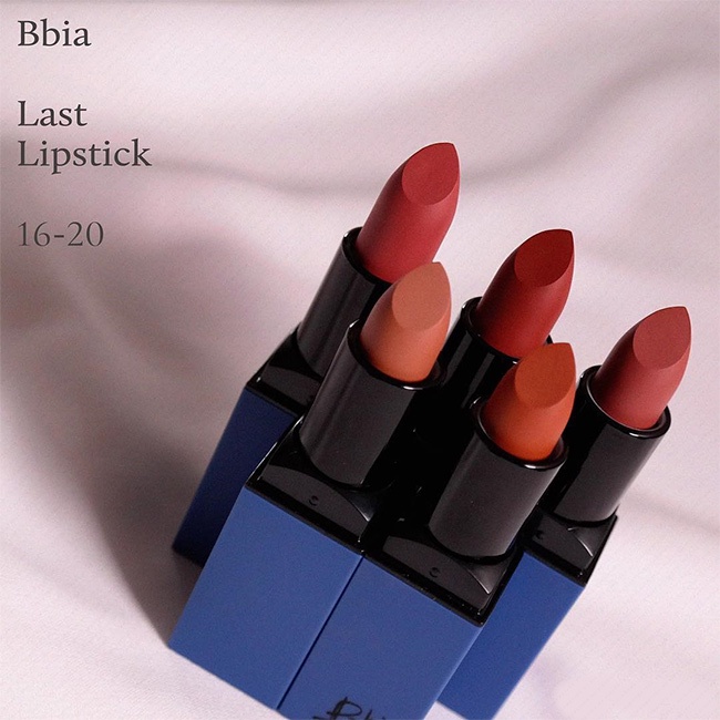 [DATE 08/22] Son thỏi lì /B/B/I/A/ Last Lipstick màu 18 và 20 (Hàn quốc)