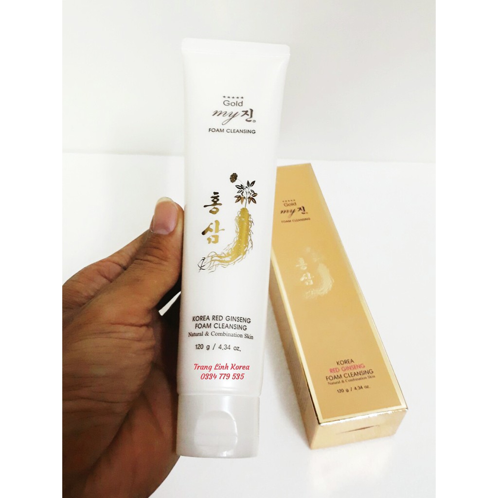 [ Trợ Giá ] Sữa Rửa Mặt Hồng Sâm Vàng My Gold Hàn Quốc