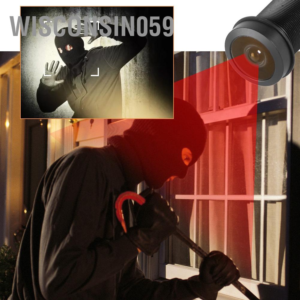 [Hàng Sẵn]  1.44mm 1 / 2.5 Góc rộng 5MP HD 180 ° Ống kính mắt cá cho Camera giám sát CCTV 【Wisconsin059】