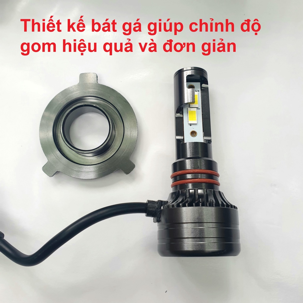 Cặp bóng đèn Led Y2 - 3 màu - chân H1, H4, H7, H11, 9005/HB3, 9006/HB4, 9012 - chip Led Cree siêu sáng (BH 12 tháng)