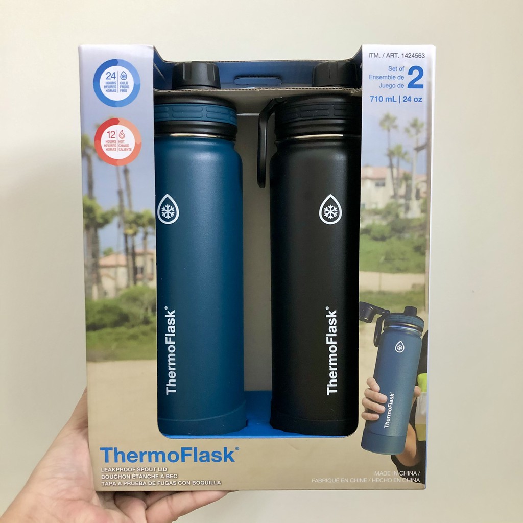 ❤️ [Hàng nhập Mỹ] Bình giữ nhiệt Thermo Flask 710ml (Giữ nóng 12h - Giữ lạnh 24h)