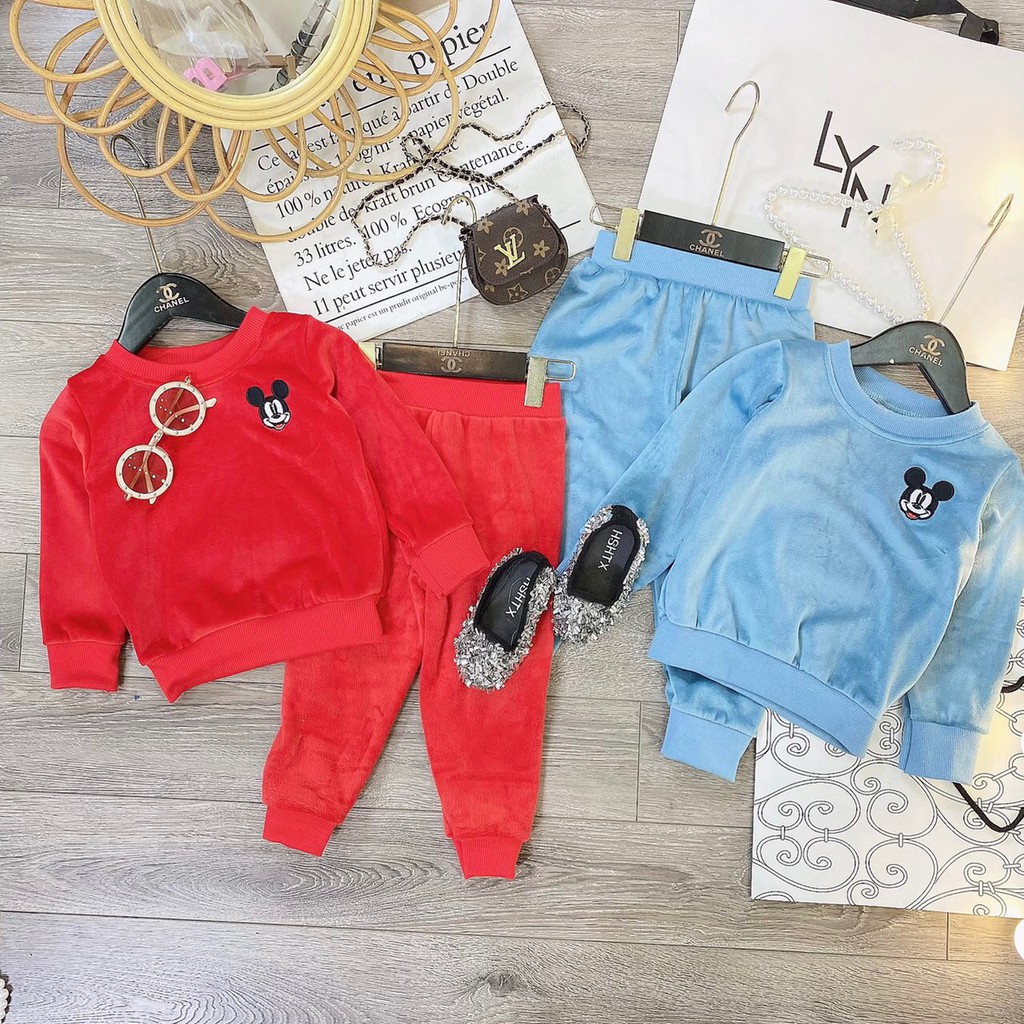 ttn Bộ nhung Mikey mềm mại siêu hot - BNM