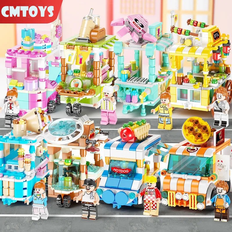 STARBUCKS Bộ Đồ Chơi Lego Lắp Ráp Mô Hình Cửa Hàng Bánh / Mcdonald 's Cho Trẻ Em