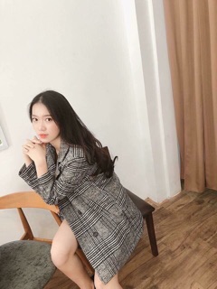 Áo vest dạ kẻ vnxk