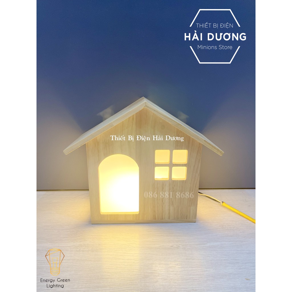 Đèn Tường Gỗ Hình Ngôi Nhà DT-B0045 Kiểu Dáng Hiện Đại - Trang Trí Căn Phòng - Energy Green Lighting - Có Video Thực Tế