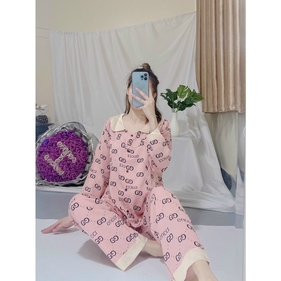 Bộ bầu và sau sinh cho con bú mát lịm freesize 38->69kg, chất lụa mago, cho bà bầu mặc nhà