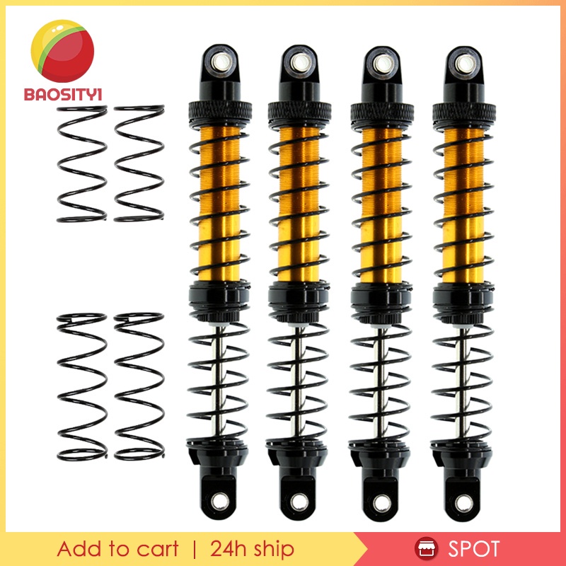 Set 4 Phuộc Giảm Xóc Bằng Kim Loại Cho Xe Điều Khiển Từ Xa Trx4 Scx10 90046 1 / 10