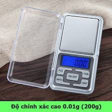 Cân Tiểu Li Điện Tử Bỏ Túi Độ Chính Xác Cao 200g0.01g và 500g/0,01