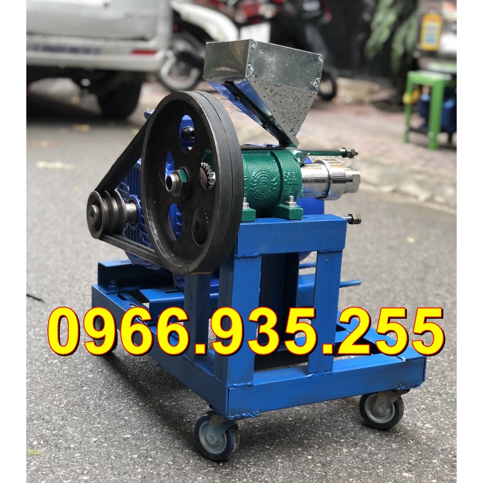 Máy nổ bỏng gạo, bỏng ngô 7 béc chạy điện 3 pha motor 5.5kw (motor 100% dây đồng)