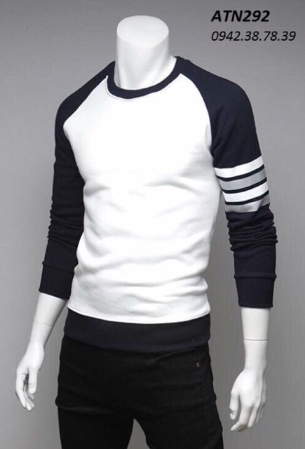 Áo thun nam dài tay Thu Đông phối màu thời trang - ATD005 | BigBuy360 - bigbuy360.vn