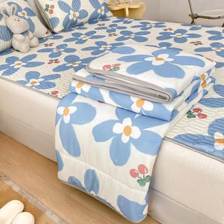 Chiếu điều hòa cao su non kèm chăn hè cùng màu Dreamhomebedding