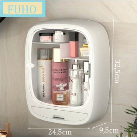 [ Video Review ] Kệ Đựng Đồ Mỹ Phẩm - Chống Bụi Chống Nước Sang Trọng Có Quai Sách Tiện Lợi Cho Chị Em