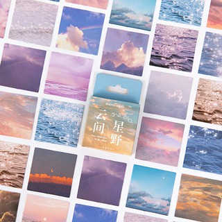Set 46 chiếc sticker phong cảnh bầu trời và biển cực đẹp trang trí