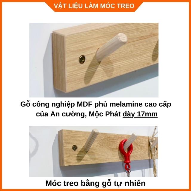 Móc treo tường bằng gỗ, trang trí nhà cửa đa năng, tiện ích - BENRI SHOP