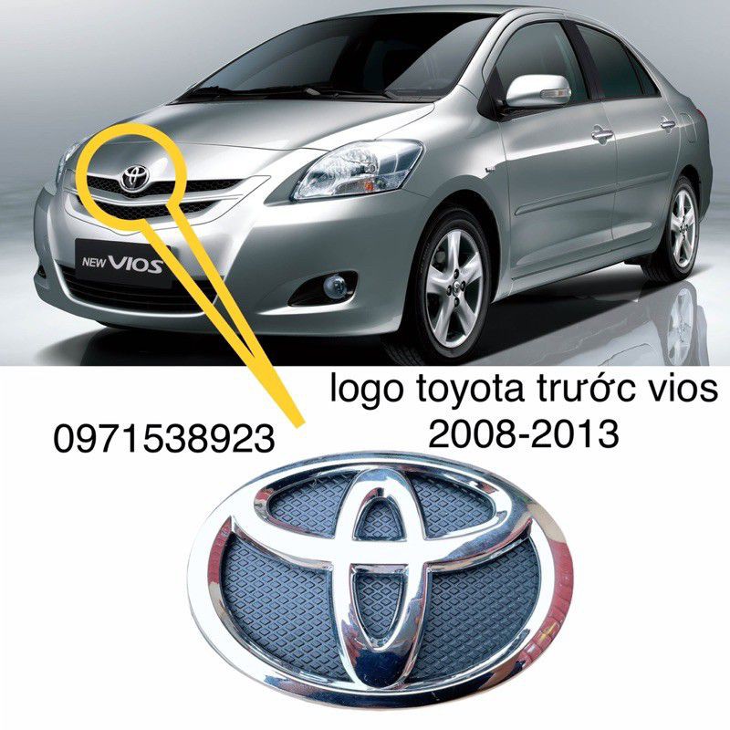 Logo ga lăng trước TOYOTA VIOS 2008-2012 xịn toyota oem