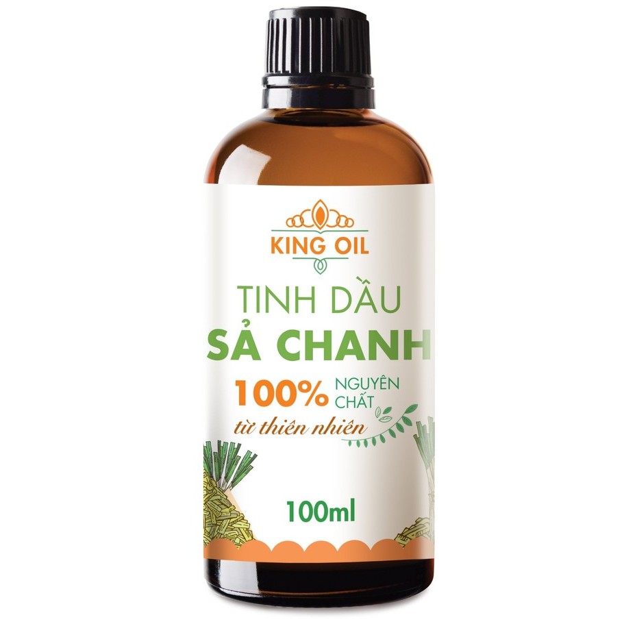 Tinh dầu Sả Chanh nguyên chất 100% từ thiên nhiên, thơm phòng, thư giãn, đuổi muỗi KingOil