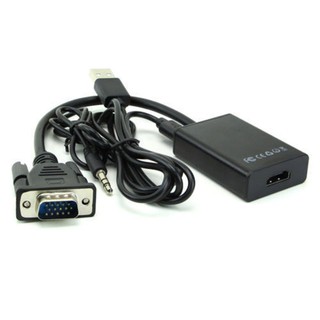 Cáp chuyển đổi vga sang hdmi có audio - hàng chất lượng - vga to hdmi