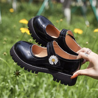 Giày búp bê Daisy Mary Jane quai ngang hoa cúc học sinh Nhật Bản