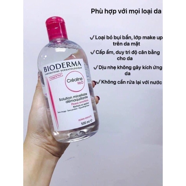 TẨY TRANG BIODERMA 100ml,500ml,850ml