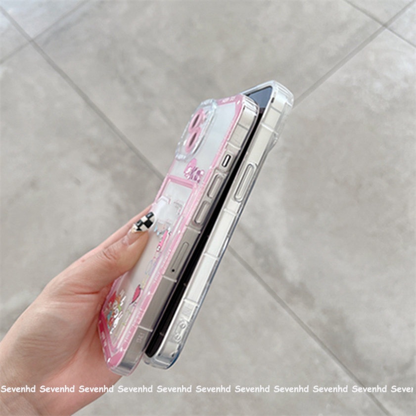 Ốp Điện Thoại Mềm Họa Tiết Hoạt Hình Có Ngăn Đựng Thẻ Cho iPhone 14 13 12 11 Pro Max X XR Xs Max 8 7 6 6s Plus SE 2020
