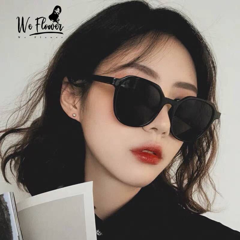 We Flower Kính Râm Đen Thời Trang Cho Nam Và Nữ Mắt Kính Nữ Kính Gọng Vuông Kính Thời Trang Nữ