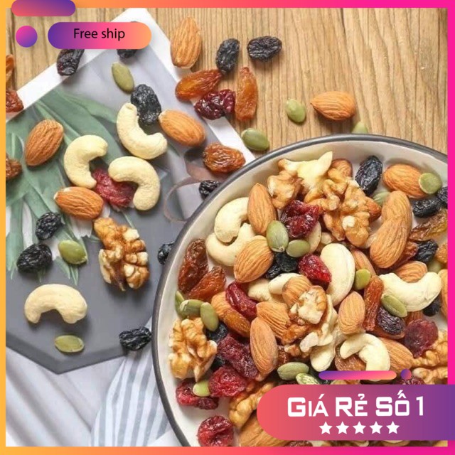 Quả hạt dinh dưỡng mix ⚡ GIÁ TỐT NHẤT ⚡ hat dinh dưỡng 500g với nhiều thành phần khác nhau tốt cho sức khỏe
