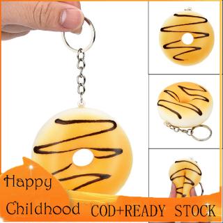Đồ chơi squishy dẻo hình bánh donut dễ thương 6.5cm