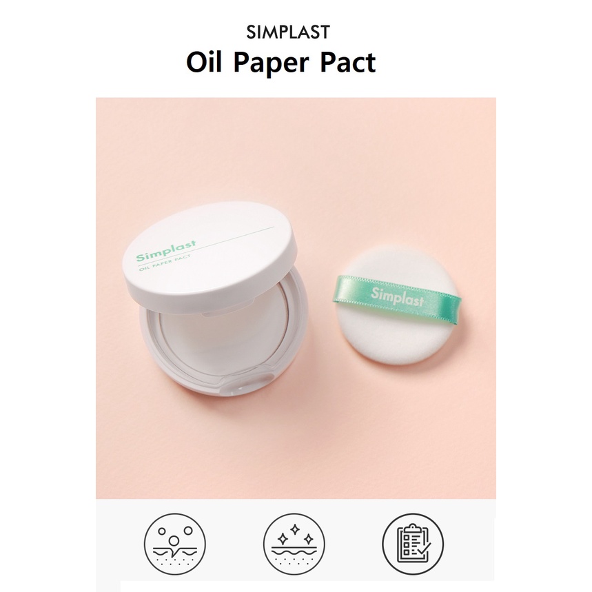 Simplast pact oil paper 4.5g   Giấy dầu