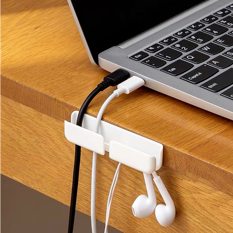 Set 3 giá đỡ dây cáp gắn tường tự dính không cần đục lỗ sắp xếp gọn gàng