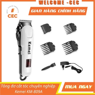 Tông đơ cắt tóc Kemei KM-809A , Máy cắt tóc cầm tay chuyên nghiệp cho người lớn & thú cưng KM809A