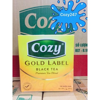 10 hộp Trà Đen Cozy loại 100 gói x2g